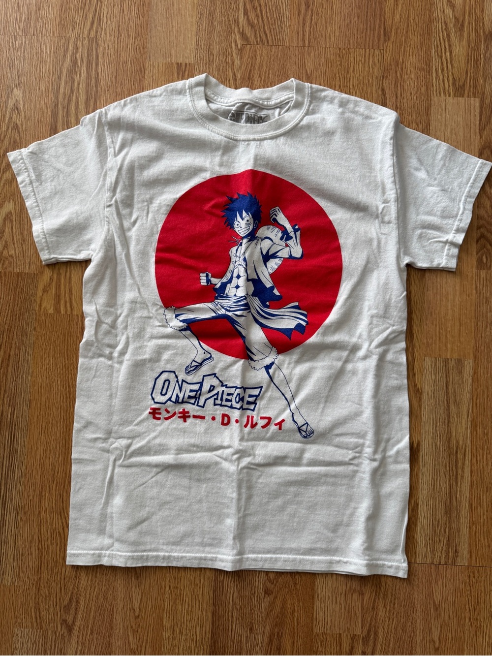 One Piece Monkey D. Luffy White Graphic T‑Shirt